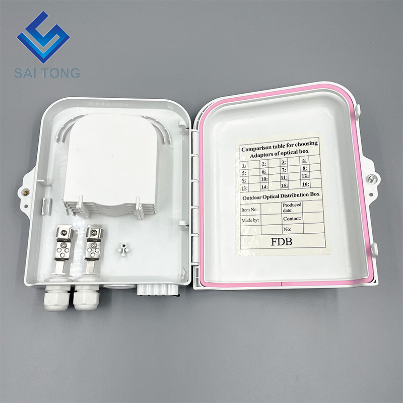 China Factory 48-Kern-FTTH-Box-PLC-Splitter 4-fach optischer Verteilerkasten 2 in 8-Port-NAP für Glasfasergeräte