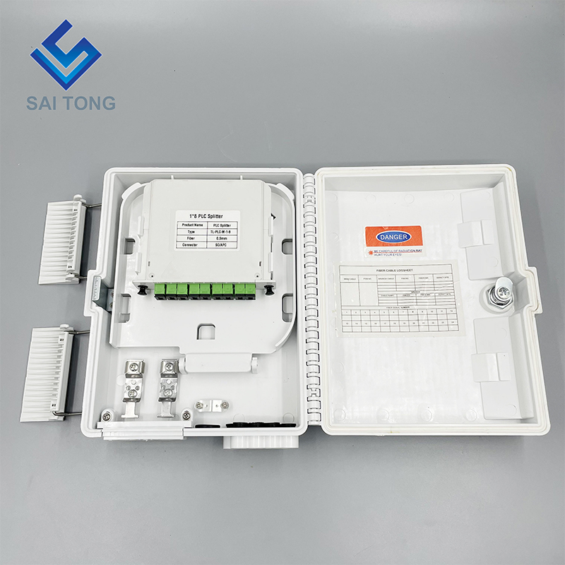 Fabrik ODB 8 Kerne Optikfaser-Abschlussbox ftth 8 Ports ftth Splitter Stahlfaseroptik-Verteilerkasten von hoher Qualität