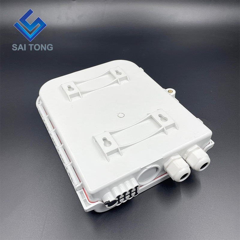 FTTH 8 Core Kunststoff Fiber Access Terminal Box Outdoor 8 Ports Wasserdichte Gummi Kabelverschraubung Gpon onu Fiber Optic Box FDB/ATB