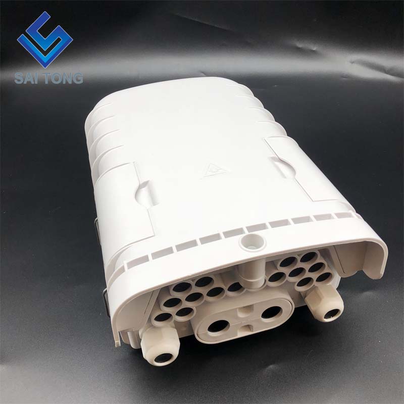 Saitong 16 Core Glasfaser-Verschlussbox PLC FTTH FTTX FTTP Fiber Termination Box IP65 Outdoor Optical Fiber Joint Box NEUER Stil