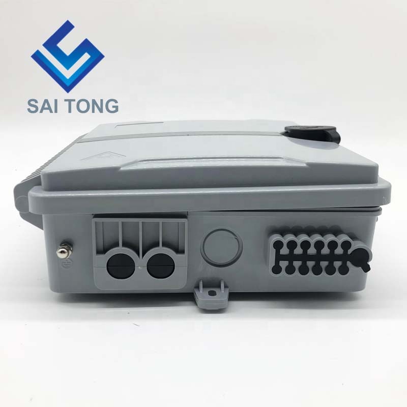 FTTH Outdoor 12 Core/port IP65 Fiber optic Connector Box Wasserdichte Kabelverschraubung Gpon Onu Fiber Optic Splice Box Kunststoff BOX NAP