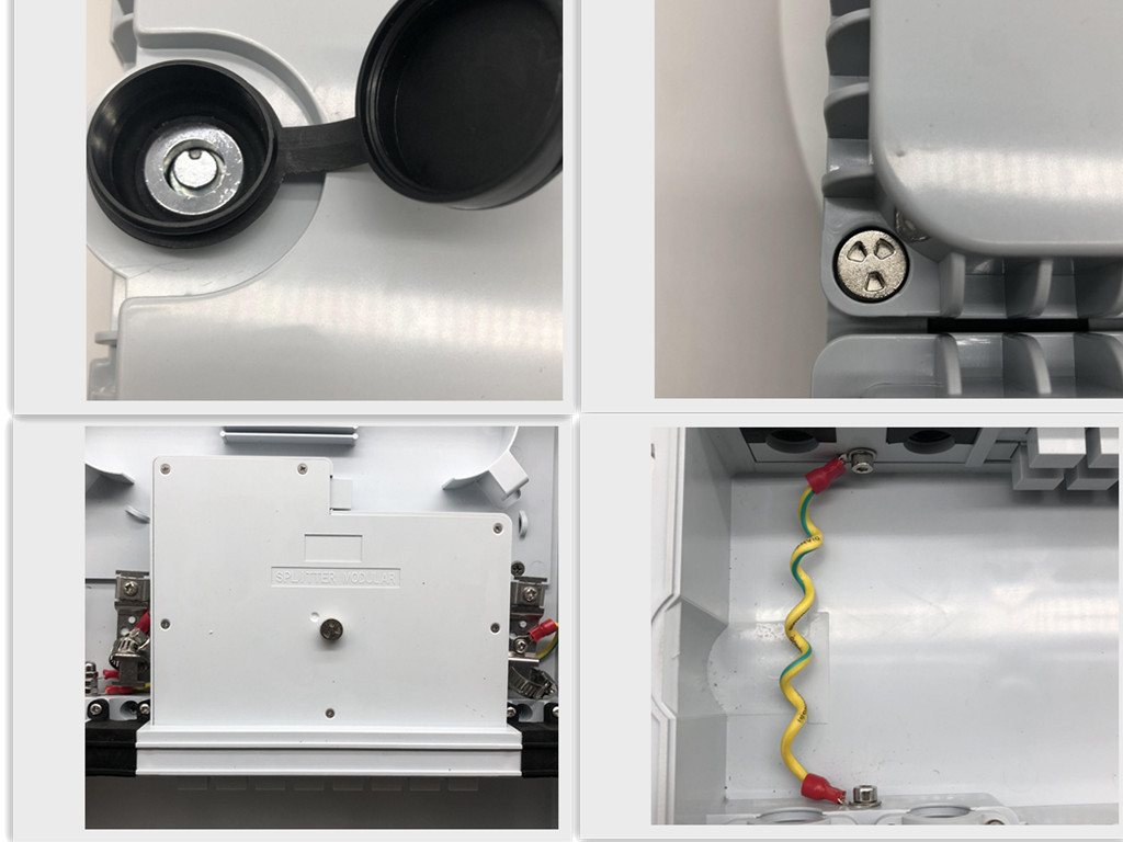 Indonesien-Stil mit zwei Türen, 3 Eingängen und 16 Ausgängen, Glasfaserverteilerkasten, 16 Kerne, 2 Stück, 2 x 8 Plc-Splitter, optischer Verteilungspunkt