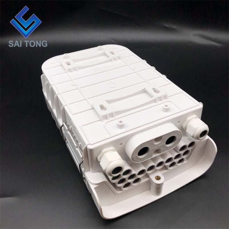 Saitong 16 Core Glasfaser-Verschlussbox PLC FTTH FTTX FTTP Fiber Termination Box IP65 Outdoor Optical Fiber Joint Box NEUER Stil