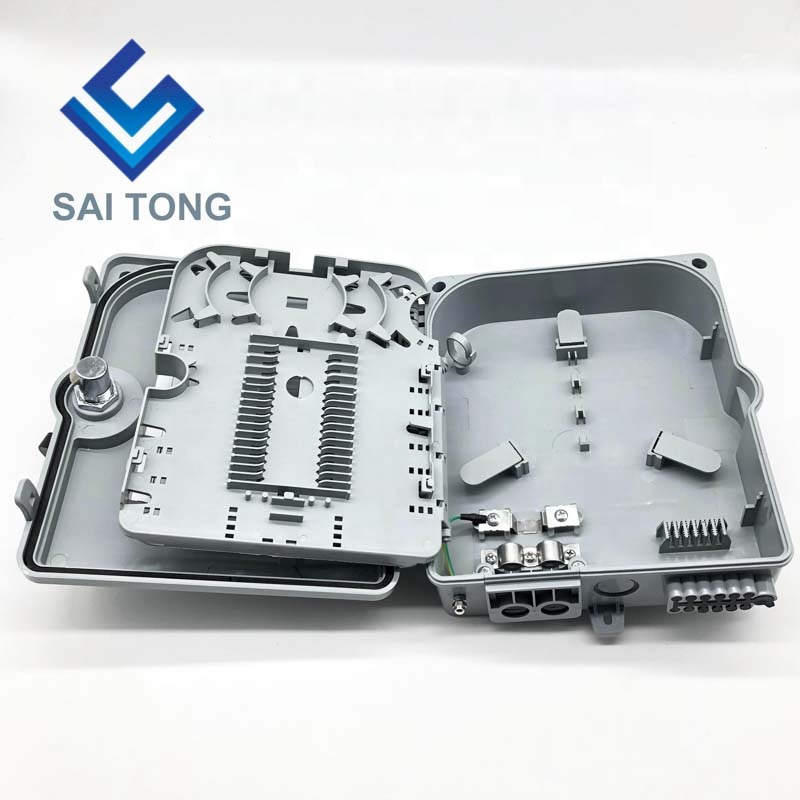 FTTH Outdoor 12 Core/port IP65 Fiber optic Connector Box Wasserdichte Kabelverschraubung Gpon Onu Fiber Optic Splice Box Kunststoff BOX NAP