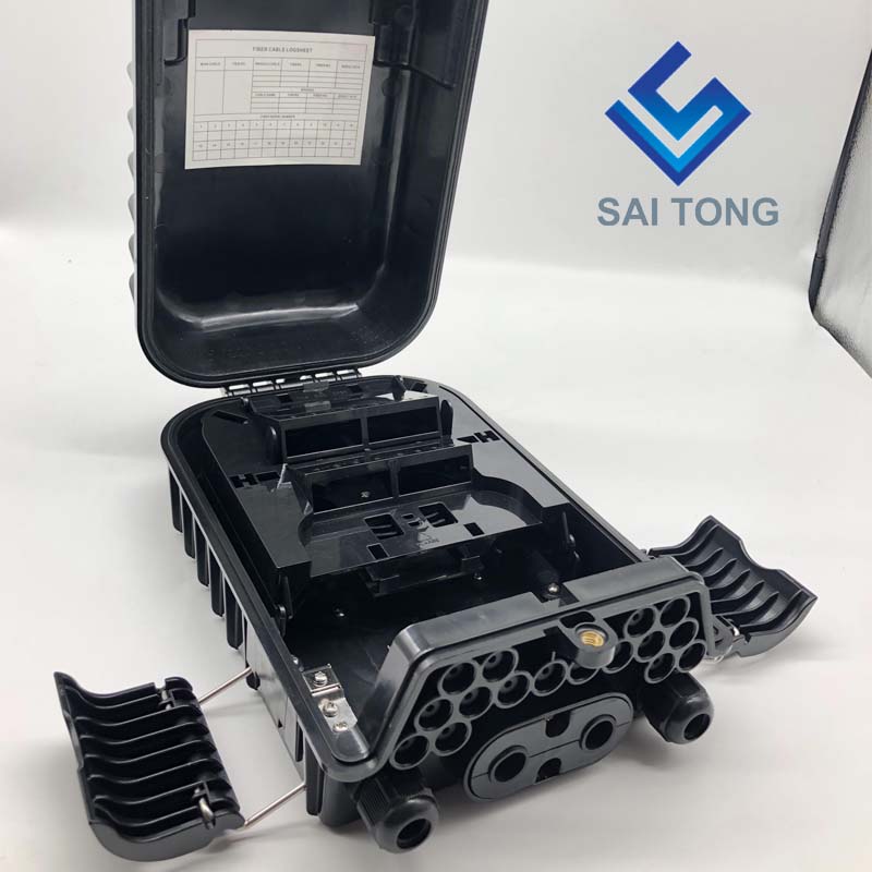 Saitong 16 Core Glasfaser-Verschlussbox sc FTTH FTTX FTTP Fiber Termination Box IP65 Outdoor Optical Fiber Joint Box NEUER Stil