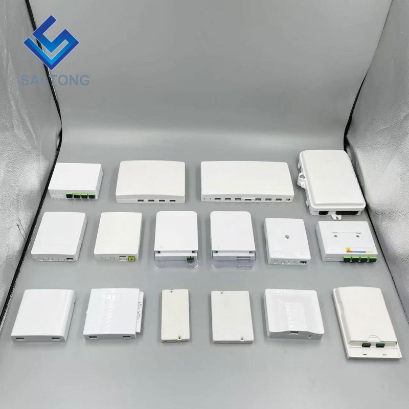 Ningbo Saitong Guter Preis Mini 2 Core FTTH Optical Fiber Termination Box Indoor Fiber Optic Terminal Verteilerkasten