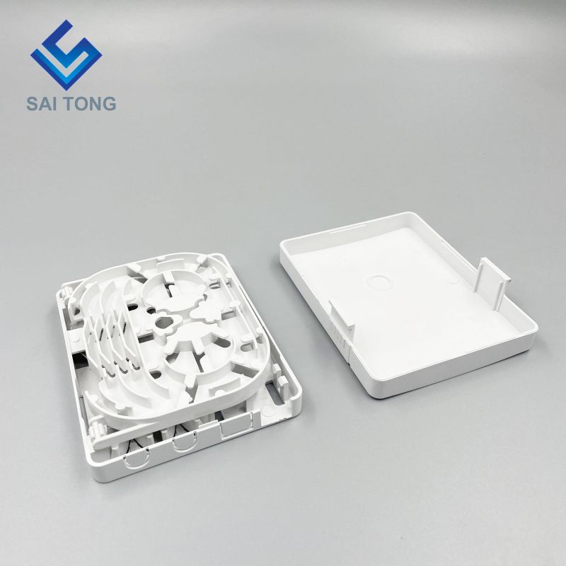 Ningbo Saitong Guter Preis Mini 2 Core FTTH Optical Fiber Termination Box Indoor Fiber Optic Terminal Verteilerkasten