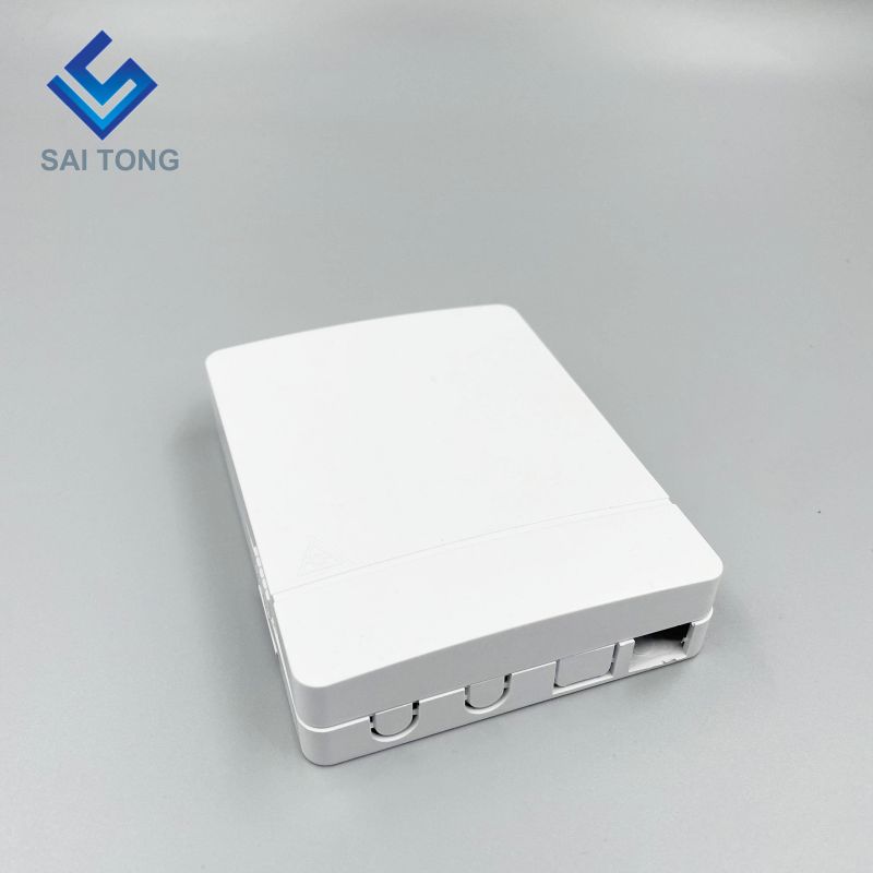 Ningbo Saitong Guter Preis Mini 2 Core FTTH Optical Fiber Termination Box Indoor Fiber Optic Terminal Verteilerkasten