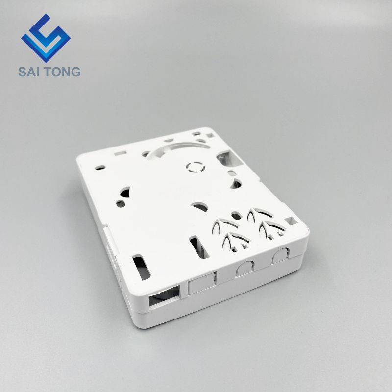 Ningbo Saitong Guter Preis Mini 2 Core FTTH Optical Fiber Termination Box Indoor Fiber Optic Terminal Verteilerkasten