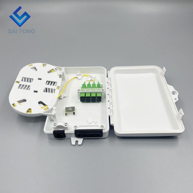 IP65-Versorgung 1 Einlass 4 Auslass ST-F311 FTTH Mini 6 Kerne Glasfaser-Verteilerrahmen Termination FDB-Box für den Außenbereich