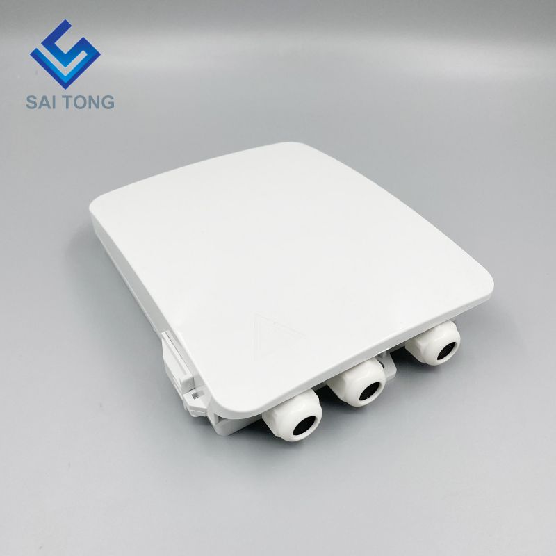 Cixi Saitong FTTH 8-Kern-Glasfaser-Anschlusskasten für den Innenbereich, 8 Ports, Wandmontage, 1 Eingang/3 Ausgänge, FDB. Neues Produkt