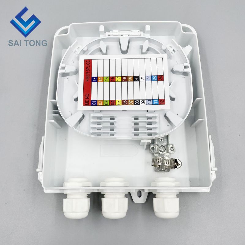 Cixi Saitong FTTH 8-Kern-Glasfaser-Anschlusskasten für den Innenbereich, 8 Ports, Wandmontage, 1 Eingang/3 Ausgänge, FDB. Neues Produkt