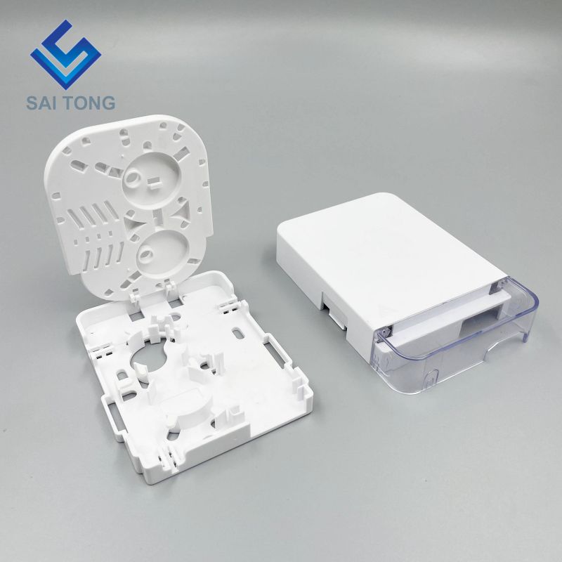 Heißer Verkauf 2 Core duplex FTTH Fiber Optic Junction Box Fiber Optic Terminal Box Indoor Outdoor 1 Ports Optische Faser terminal Box