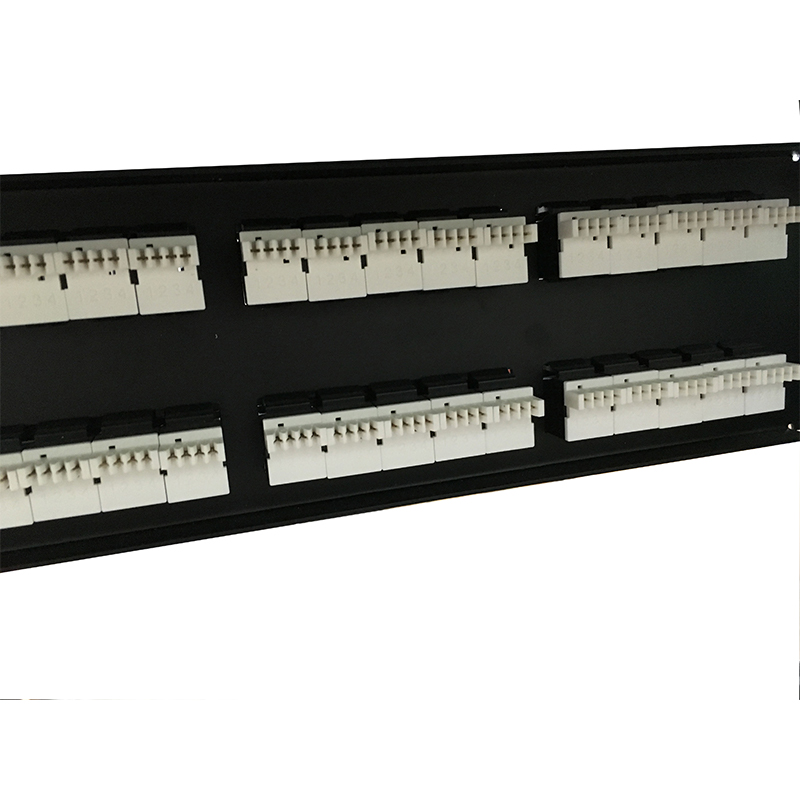 2U 19'' 50 Ports RJ11 Krone Jacken, Stahlhalterung Cat3 Patch Panel Blank Ungeschirmtes UTP Cat3 RJ11 Patch Panel