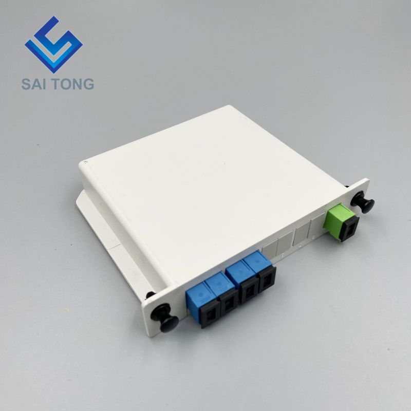 1:4 SC/UPC Rack Mount Plc Splitter ABS Box SC UPC Anschlüsse Kassette Typ 1X4 Optische Faser Splitter