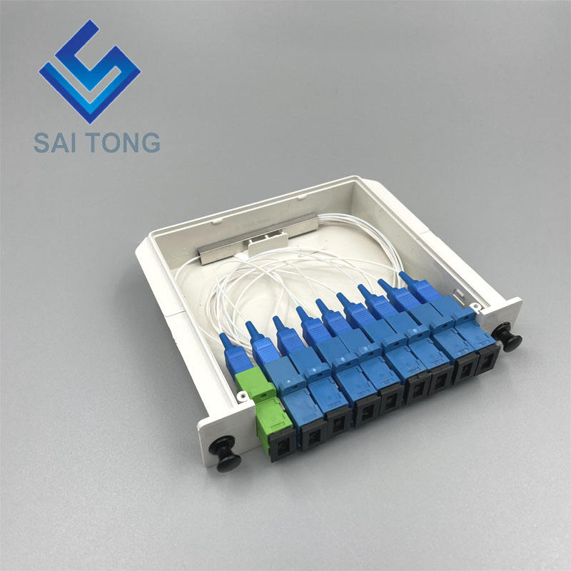 SC/UPC 1 x 8 Glasfaser-SPS-Splitter, Mini-Rohr-Splitter, SPS-Splitter, wasserdicht, SC UPC LGX-Box, Kassettentyp