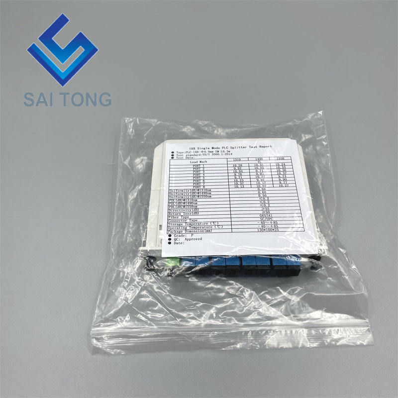 SC/UPC 1 x 8 Glasfaser-SPS-Splitter, Mini-Rohr-Splitter, SPS-Splitter, wasserdicht, SC UPC LGX-Box, Kassettentyp