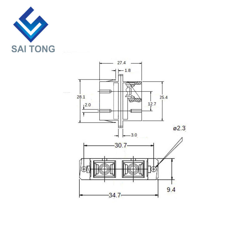 Günstiger Preis SC-SC APC SM Duplex-Glasfaseranschlüsse SC/UPC-Faseradapter für Glasfasertests