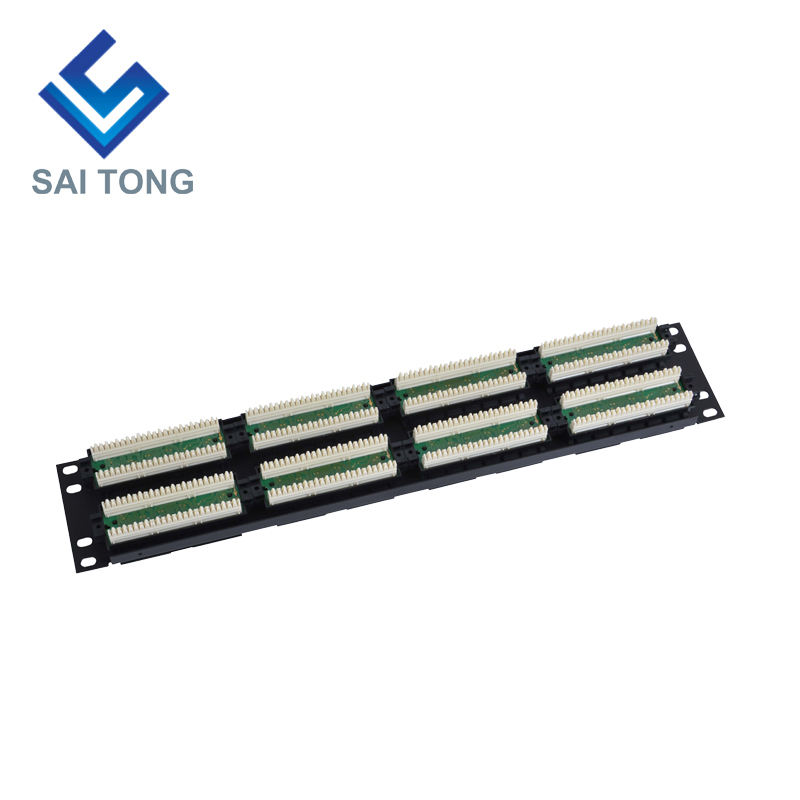 2U 19'' 48 Ports RJ45 Krone Jacken, Stahlhalterung Cat6 Patch Panel Blank ungeschirmt UTP Cat5e CAT6 CAT6A RJ45 Patch