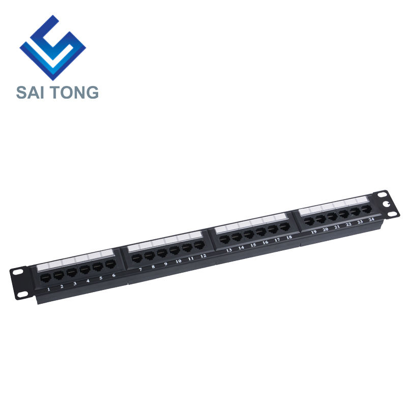 1U 19'' 24 Ports RJ45 Krone Jacken, Stahlhalterung Cat5e Patch Panel Blank ungeschirmt utp Cat5e CAT5 CAT6 RJ45 Patch Panel