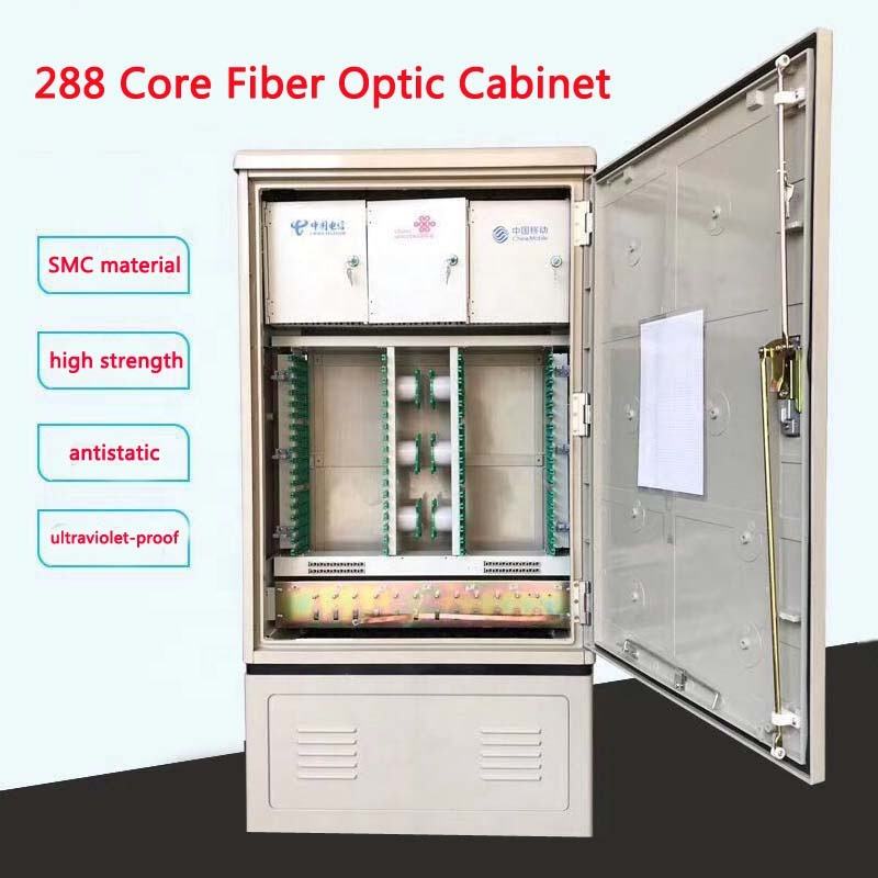 SaiTong FTTH Splice 288 Core Glasfaser-SMC-Schrank, wasserdichter IP55-SMC-Faserschrank, Unterstützung für Standard oder kundenspezifisch