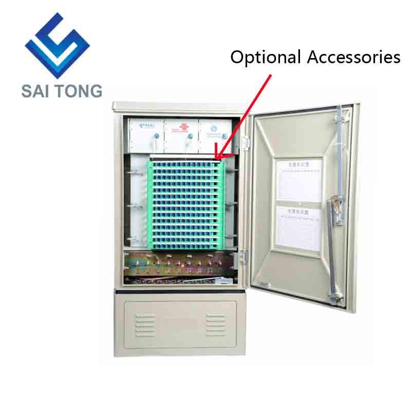 SaiTong FTTH 144-Kern-Glasfaserverteilerschrank im Freien wasserdicht IP55 144-Kern-Glasfaserschrank ODF ODB