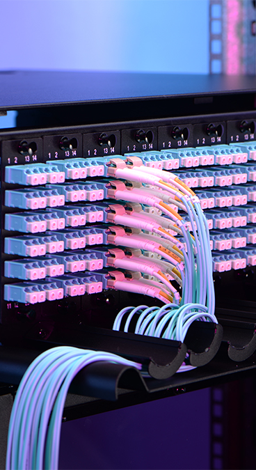 Glasfaser-Patchpanel